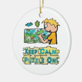 Behalt Calm Jigsaw Puzzle Keramik Ornament (Links)