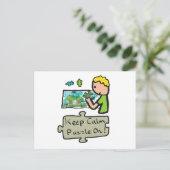 Behalt Calm Jigsaw Puzzle Postkarte (Stehend Vorderseite)