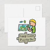 Behalt Calm Jigsaw Puzzle Postkarte (Vorne/Hinten)