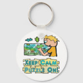 Behalt Calm Jigsaw Puzzle Schlüsselanhänger (Vorderseite)