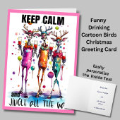 Behalt Calm Jingle Den ganzen Weg Weihnachtsgrüße Karte