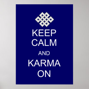 Behalt Calm Karma Poster