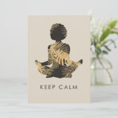 Behalt Calm Karte (Stehend Vorderseite)