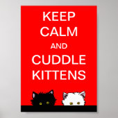 Behalt Calm Kittens Poster (Vorne)