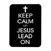 Behalt Calm Lass Jesus Lead On - Christlich Christ Magnet (Vertikal)