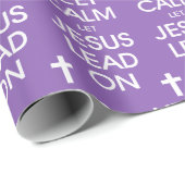 Behalt Calm Lass Jesus Lead On - Christlich Religi Geschenkpapier (Rolleneckpunkt)