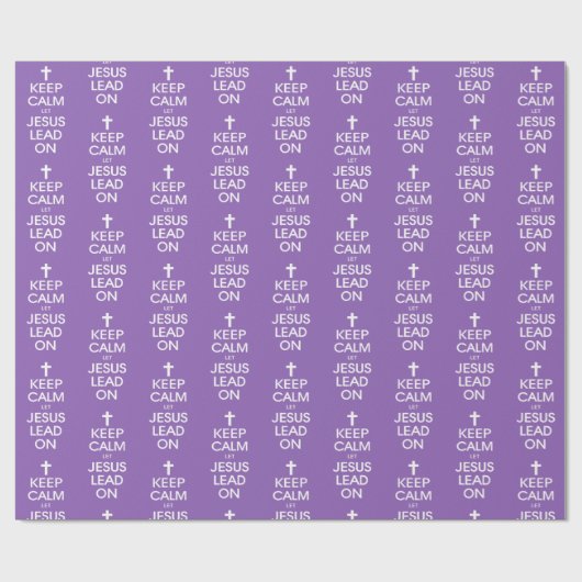Behalt Calm Lass Jesus Lead On - Christlich Religi Geschenkpapier (Flach)