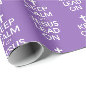 Behalt Calm Lass Jesus Lead On - Christlich Religi Geschenkpapier (Rolleneckpunkt)