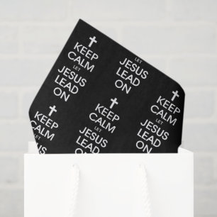 Behalt Calm Lass Jesus Lead On - Christlich Religi Seidenpapier