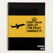 Behalt Calm & Lass Pilot Handling It, Aviation, Fu Planer (Vorderseite)
