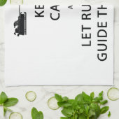 Behalt Calm Lass Rudolph Guide Sleigh Geschirrtuch (Gefaltet)