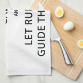 Behalt Calm Lass Rudolph Guide Sleigh Geschirrtuch (Viertel Falte)