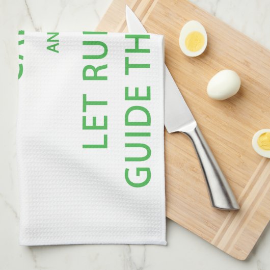 Behalt Calm Lass Rudolph Guide Sleigh Geschirrtuch (Viertel Falte)