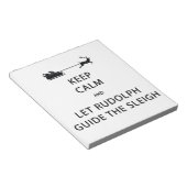 Behalt Calm Lass Rudolph Guide Sleigh Notizblock (angewinkelt)