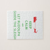 Behalt Calm Lass Rudolph Guide Sleigh Puzzle (Horizontal)