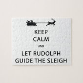 Behalt Calm Lass Rudolph Guide Sleigh Puzzle (Horizontal)