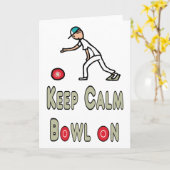 Behalt Calm Lawn Bowls Karte (Gelbe Blume)