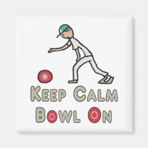 Behalt Calm Lawn Bowls Magnet