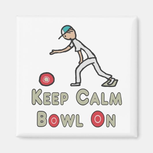 Behalt Calm Lawn Bowls Magnet (Vorne)