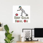 Behalt Calm Lawn Bowls Poster (Heimbüro)