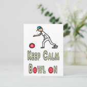Behalt Calm Lawn Bowls Postkarte (Stehend Vorderseite)