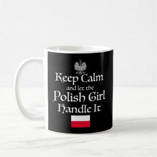 Behalt Calm Ließ die polnische Handle in Polen Fla Kaffeetasse