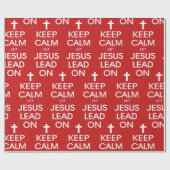 Behalt Calm Ließ Jesus führen auf Christlichen Chr Geschenkpapier (Flach)