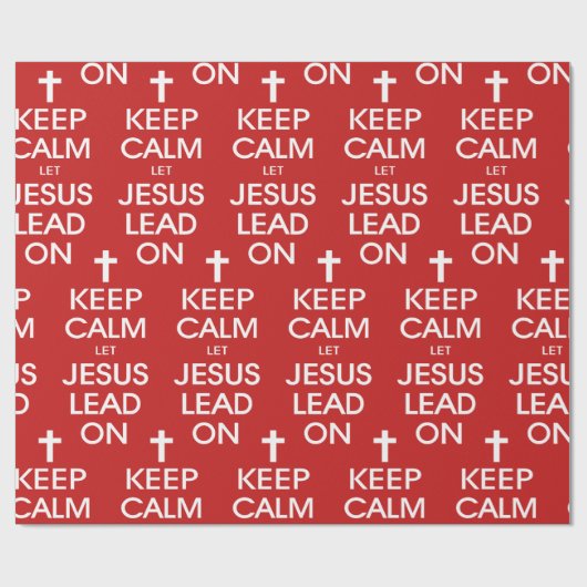 Behalt Calm Ließ Jesus führen auf Christlichen Chr Geschenkpapier (Flach)