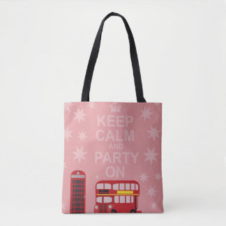 Behalt Calm London Party on Fun Art Tasche