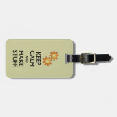 Behalt Calm Make Stuff Gepäckanhänger (Vorderseite horizontal)