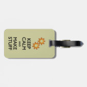 Behalt Calm Make Stuff Gepäckanhänger (Rückseite horizontal)