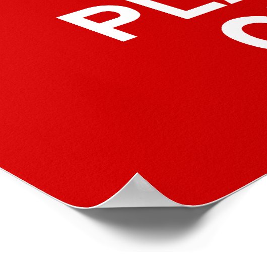 Behalt Calm - Marching Baritone Poster (Ecke)