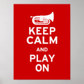 Behalt Calm - Marching Baritone Poster (Vorne)