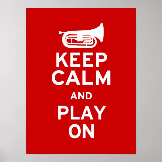 Behalt Calm - Marching Baritone Poster (Vorne)