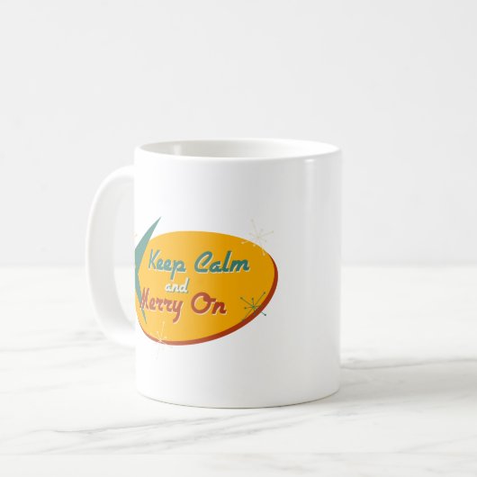 Behalt Calm & Merry on Kaffeetasse (Vorderseite Links)