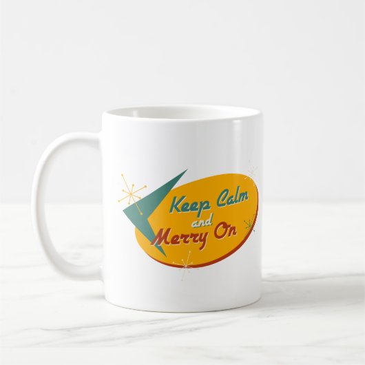Behalt Calm & Merry on Kaffeetasse (Links)
