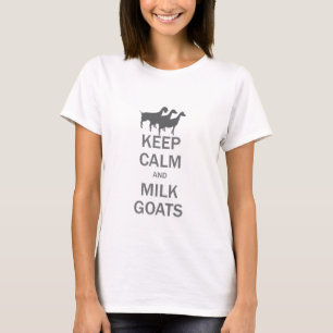 Behalt Calm Milk Goats Features Dairy Goat Trio T-Shirt