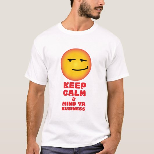 BEHALT CALM & MIND YA Business T-Shirt (Vorderseite)