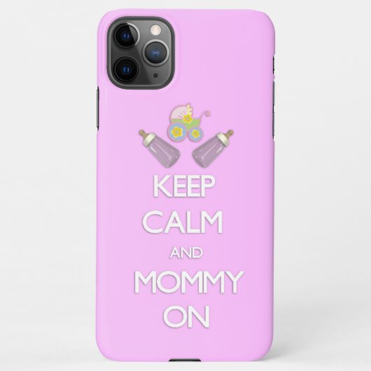 Behalt Calm Mommy Pink iPhone Case iPhone Hülle (Rückseite)