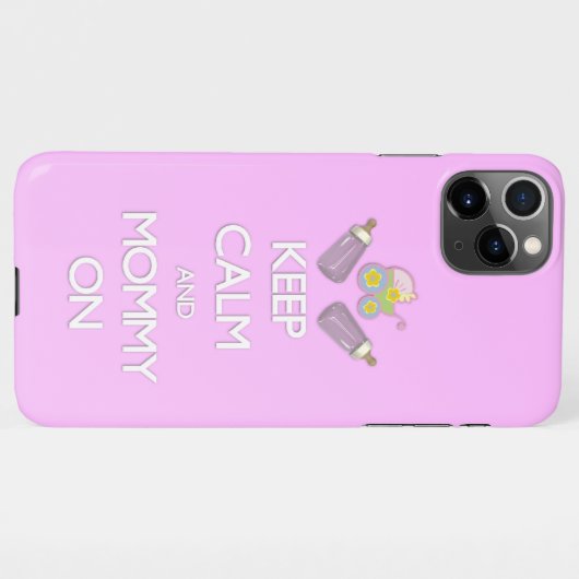 Behalt Calm Mommy Pink iPhone Case iPhone Hülle (Rückseite (Horizontal))