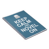 Behalt Calm Novel zum Slogan Writer Design Notizblock (Rechte Seite)