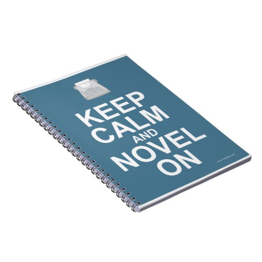 Behalt Calm Novel zum Slogan Writer Design Notizblock (Rechte Seite)