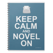 Behalt Calm Novel zum Slogan Writer Design Notizblock (Vorderseite)