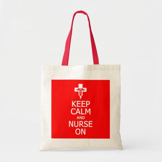 Behalt Calm & Nurse On bag - wählen Sie Stil & Far Tragetasche (Vorne)