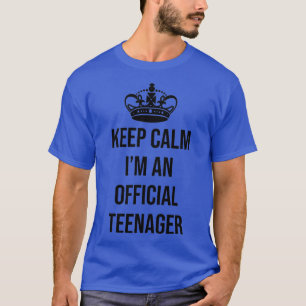 Behalt Calm Offiziell nager 13. Geburtstag Sonntag T-Shirt