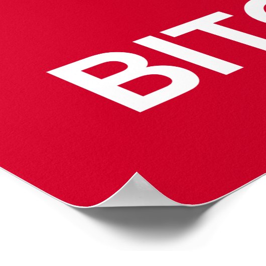 Behalt Calm Parody Funny Poster (Ecke)