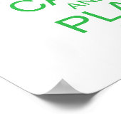 Behalt Calm Parody Guitar Poster (Ecke)