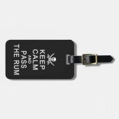 Behalt Calm & Pass Das Rum-Gepäckanhänger Gepäckanhänger (Vorderseite horizontal)