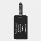 Behalt Calm & Pass Das Rum-Gepäckanhänger Gepäckanhänger (Rückseite vertikal)