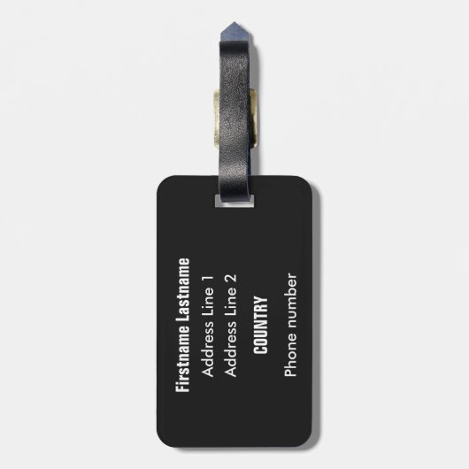 Behalt Calm & Pass Das Rum-Gepäckanhänger Gepäckanhänger (Rückseite vertikal)